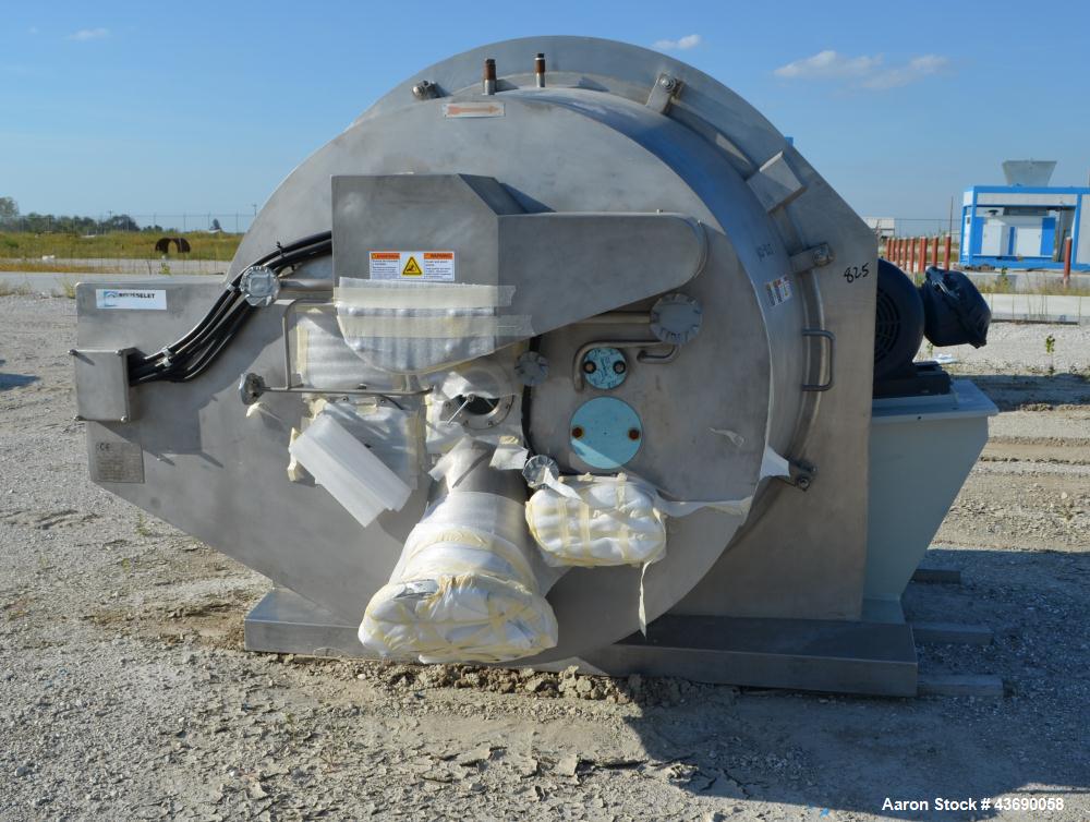 Used Unused Rousselet Robatel EHBL 1323 Peeler Centrifuge, Inconnel 825 cover, Hastelloy C-276 bowl. Bowl dimension 1320mm diameter x 720mm deep, hinged front door w/sightglass, hydraulic system, mai...