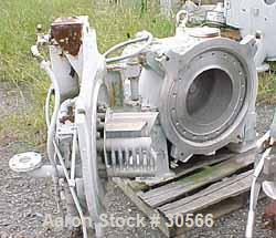 Used Sharples C-20 Super-D-Hydrator Peeler Centrifuge, Type CF654-1-W5433, 316 Stainless Steel. Maximum bowl speed 2100 rpm, 1 cubic foot capacity. Missing motor, controls, hydraulic system.