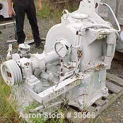 Used Sharples C-20 Super-D-Hydrator Peeler Centrifuge, Type CF654-1-W5433, 316 Stainless Steel. Maximum bowl speed 2100 rpm, 1 cubic foot capacity. Missing motor, controls, hydraulic system.