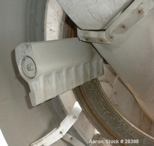 Used Sharples Model C-41 Super-D-Hydrator Continuous Centrifuge, 316 Stainless Steel, Horizontal. 41" diameter perforate basket. Hydraulic operated plow discharge. Short 19" bowl. Includes control pa...