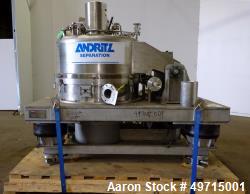 Used- Andritz Bird P2000 95 liter Vertical Peeler Centrifuge