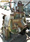 USED: Sharples C-20 Super-D-Hydrator centrifuge, 316 stainless steel. Max bowl speed 1800 rpm. Includes rinse pipe, pneumatic plow, distributor, base, casing, spindle assembly. Requires feed, approxi...