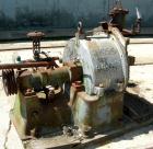 USED: Sharples C-20 Super-D-Hydrator centrifuge, 316 stainless steel. Max bowl speed 1800 rpm. Includes rinse pipe, pneumatic plow, distributor, base, casing, spindle assembly. Requires feed, approxi...