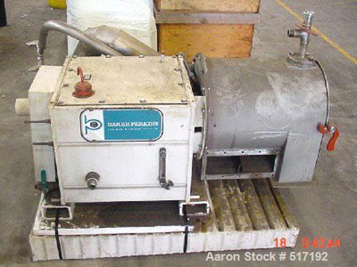 Used Stainless Steel Baker Perkins Pusher Centrifuge