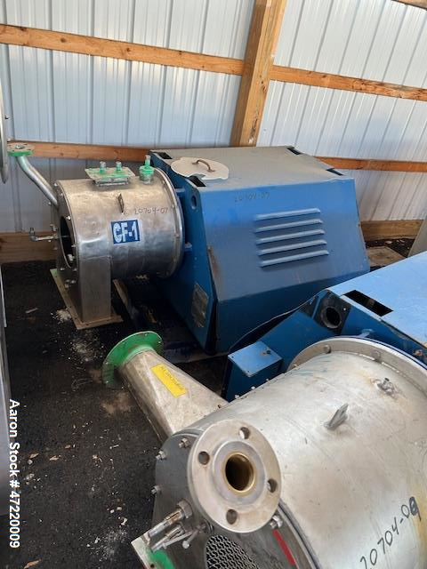 Used Krauss Maffei SZ-21 Pusher Centrifuge – 316 Stainless Steel, 250mm Basket