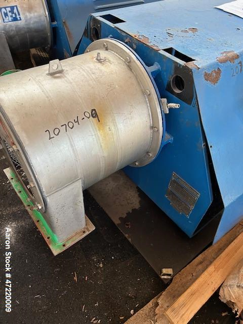 Used Krauss Maffei SZ-21 Pusher Centrifuge – 316 Stainless Steel, 250mm Basket