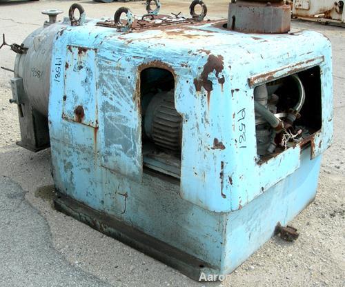 USED: Krupp-Dolberb SB-400 pusher centrifuge, 316 stainless steel product contact areas. 2000 rpm, single stage. 15 hp, 3/60/550 volt, 1800 rpm drive motor; 15 hp, 3/60/550 volt hydraulic pusher moto...