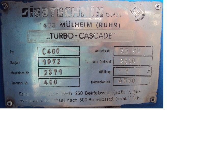Used Siebtechnik Turbo-Cascade Centrifuge, Model C400