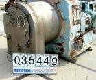 USED: Alfa Laval SB-600 pusher centrifuge, 316 stainless steel product contact areas. 1600 rpm, single stage. 30 hp, 3/60/230/460 volt, 1770 rpm drive motor, requires an approx 25 hp hydraulic pusher...