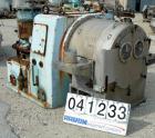 USED: Alfa Laval SB-600 pusher centrifuge, 316 stainless steel product contact areas, 1650 rpm, single stage. 30 hp, 3/60/575 volt, 1775 rpm drive motor; 25 hp, 3/60/575 volt, 3535 rpm hydraulic push...