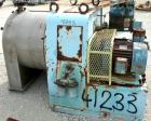 USED: Alfa Laval SB-600 pusher centrifuge, 316 stainless steel product contact areas, 1650 rpm, single stage. 30 hp, 3/60/575 volt, 1775 rpm drive motor; 25 hp, 3/60/575 volt, 3535 rpm hydraulic push...