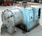 USED: Krupp-Dolberb SB-400 pusher centrifuge, 316 stainless steel product contact areas. 2000 rpm, single stage. 15 hp, 3/60/550 volt, 1800 rpm drive motor; 15 hp, 3/60/550 volt hydraulic pusher moto...