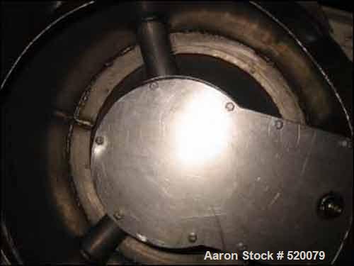USED: Model C-200 Dorr-Oliver Mercone centrifugal screen separator, stainless steel construction, 2" feed, 2" discharge, removable top cover, complete on base with 3 hp US Varidrive, 3/60/220-440 vol...