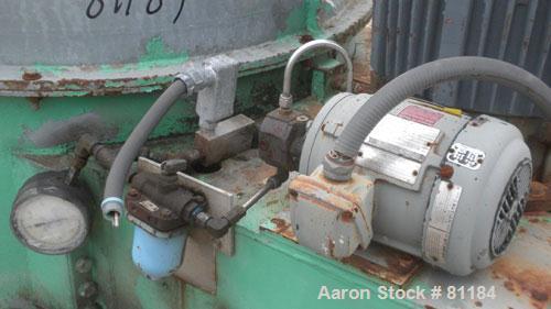 USED: Dorr Oliver/Mercone C-400 Screening Centrifuge, 316 stainless steel construction on product contact areas. 2" pitch 10 lead scroll, oil lubricated gearbox assembly with torque arm assembly, bas...