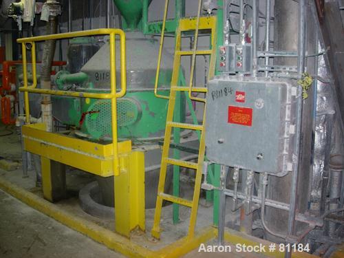 USED: Dorr Oliver/Mercone C-400 Screening Centrifuge, 316 stainless steel construction on product contact areas. 2" pitch 10 lead scroll, oil lubricated gearbox assembly with torque arm assembly, bas...