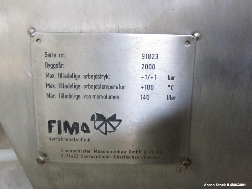 Used- Fima Process GmbH Basket Centrifuge / Dryer, Model TZT-400x300