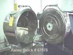 Used Heinkel HF-300 Inverting Filter Centrifuge, 316 stainless steel construction (product contact areas), 300mm (12") basket diameter, max bowl speed 3000 rpm, 1500 X "G" force, 2 cubic foot basket ...