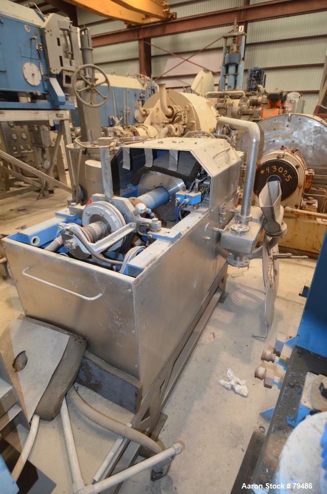 Used Heinkel HF300 Inverting Filter Centrifuge, 316 Stainless Steel