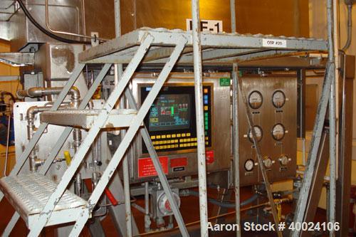 Used Heinkel Inverting Filter Centrifuge, Model HF600.1. Wetted parts Hastelloy C22. 600 mm bowl, maximum bowl speed 1936 rpm. Approximate drum capacity 65 kg/52 L. Driven by a 40 hp, 3/10-60/460 vol...