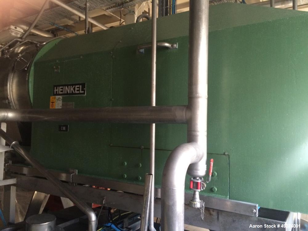 Used Heinkel HF-600 Inverting Filter Centrifuge. 316 Stainless Steel