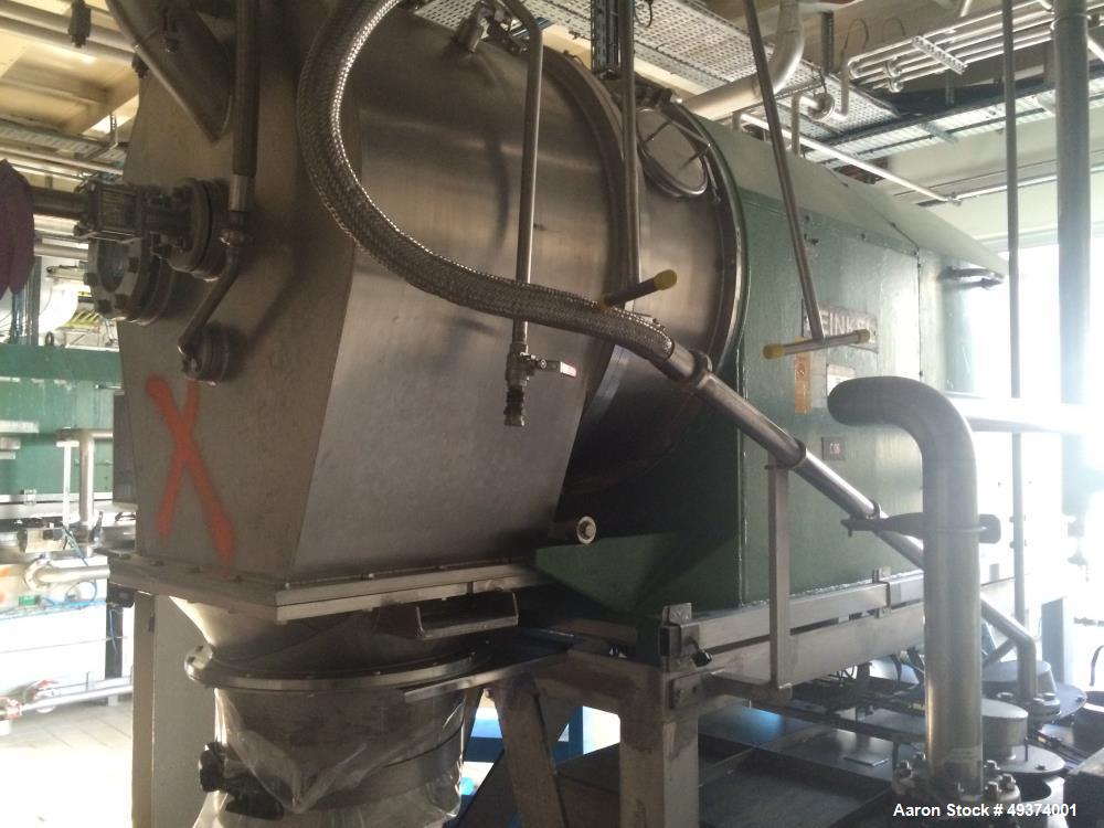 Used Heinkel HF-600 Inverting Filter Centrifuge. 316 Stainless Steel