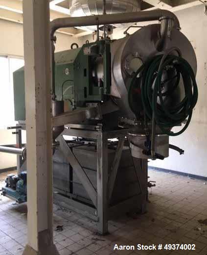 Used Heinkel HF-600 Inverting Filter Centrifuge. 316 Stainless Steel