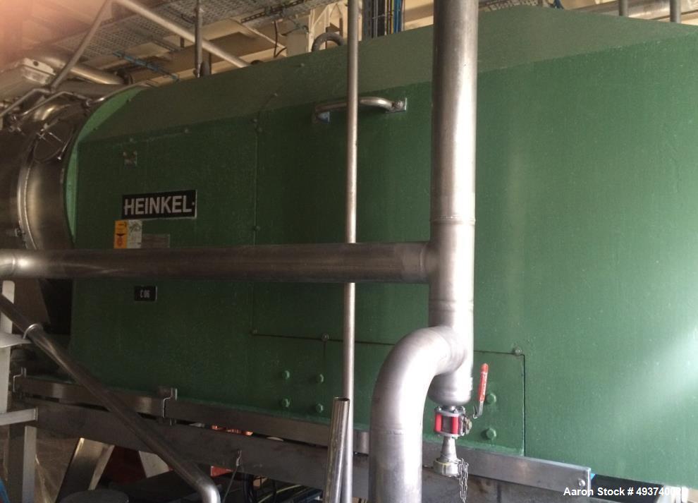 Used Heinkel HF-600 Inverting Filter Centrifuge. 316 Stainless Steel