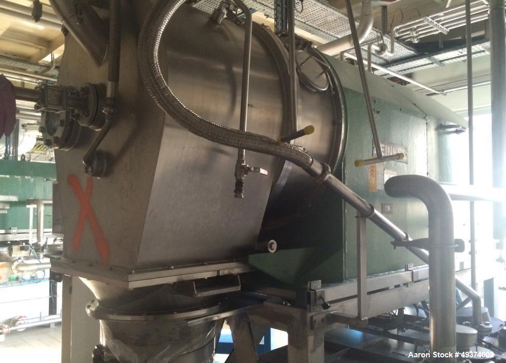 Used Heinkel HF-600 Inverting Filter Centrifuge. 316 Stainless Steel