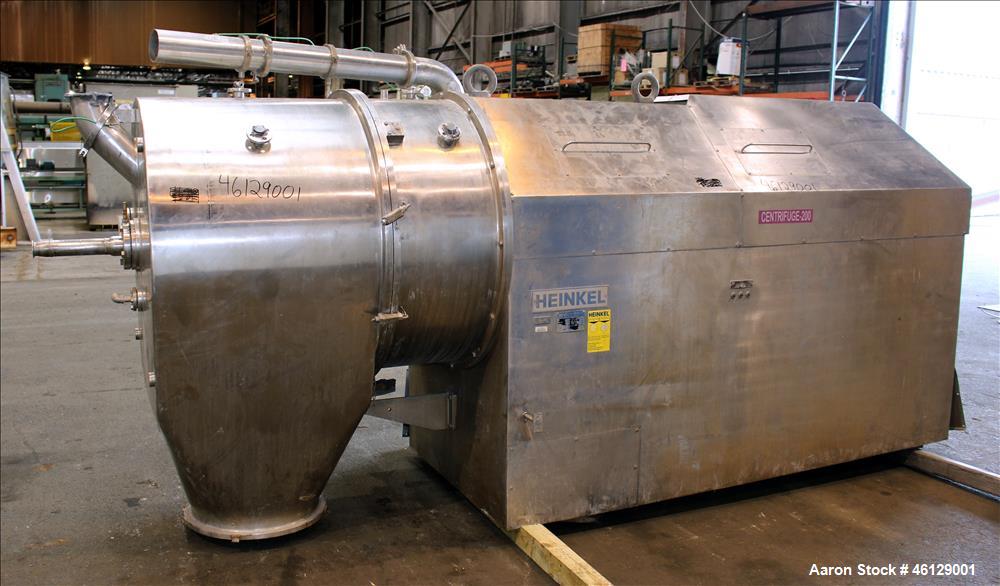 Used Heinkel Inverting Filter Centrifuge