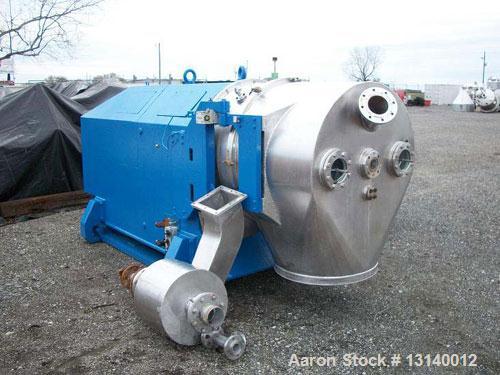 Used- Stainless Steel Heinkel Inverting Filter Centrifuge, Model HF-800 