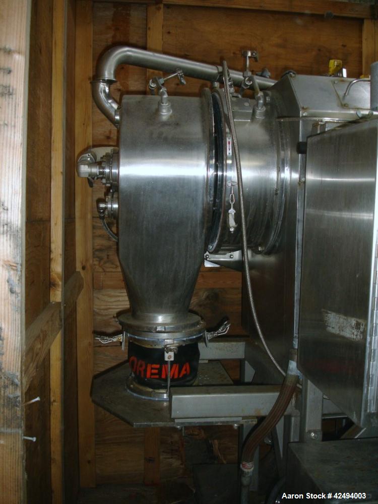 Used Heinkel Inverting Filter Centrifuge, Model HF300.1