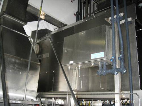 Used Heinkel Centrifuge, Model HF600-1, Hastelloy C22 (product contact sufaces). Rated 571/65 KG load. Includes drum lifting system and control panels. Built 2002.