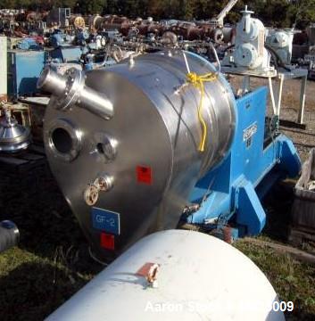 Used Heinkel HF-600 Inverting Filter Centrifuge. Hastelloy C-4