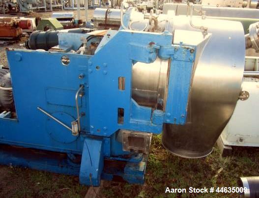 Used Heinkel HF-600 Inverting Filter Centrifuge. Hastelloy C-4