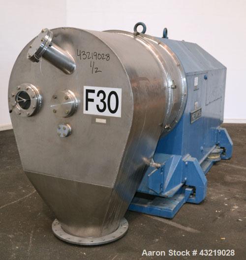 Used Stainless Steel Heinkel Inverting Filter Centrifuge, Model HF-800