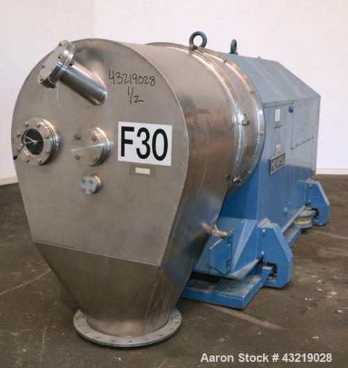 Used- Stainless Steel Heinkel Inverting Filter Centrifuge, Model HF-800