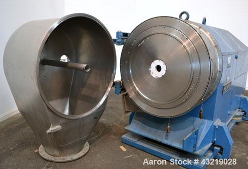 Used- Stainless Steel Heinkel Inverting Filter Centrifuge, Model HF-800