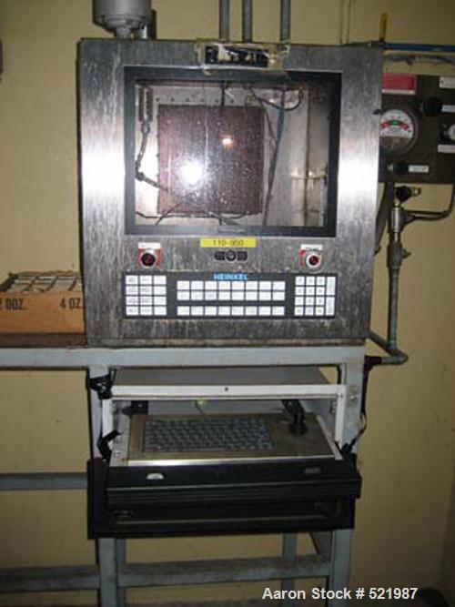 USED: Heinkel model HF800 316L stainless steel peeler centrifuge.149 kg/119.1 liter maximum filling capacity. 1600 rpm drum speed.800 mm diameter stainless steel bowl. Stainless steel frame andcasing...