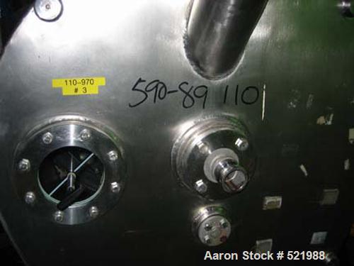 USED: Heinkel model HF800 inverting basket 316 stainless steelcentrifuge. Rated 149 kg maximum loading capacity. 800 mm basket,32" bowl diameter. 9.7 square feet filter area. XP control.