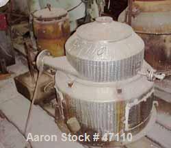 Used Sharples M-210 Conejector Screening Centrifuge. 316 Stainless steel (product contact areas). 8 Lead, 2/3 turn, 2" pitch helical screw conveyor, micro perforated plate bowl screen with 1/4" long ...