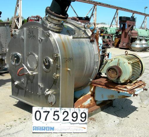 USED: Siebtechnik/Tema H-700 Conturbex filtering/screening centrifuge. 316ti stainless steel construction (product contact areas), 317 stainless steel constant angle bowl assembly, max bowl speed 150...