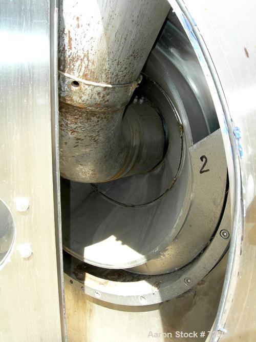 USED: Siebtechnik/Tema H-700 Conturbex filtering/screening centrifuge. 316ti stainless steel construction (product contact areas), 317 stainless steel constant angle bowl assembly, max bowl speed 150...