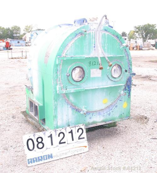 USED: Siebtechnik H-700 Conturbex Screening Centrifuge. 316 stainless steel construction on product contact areas, constant angle bowl assembly. Max bowl speed 1600 rpm, 5" triple lead scroll assembl...