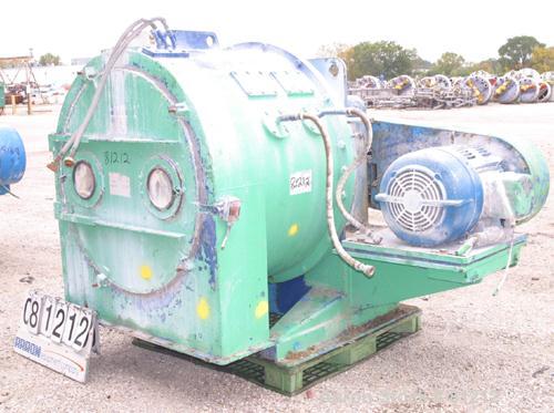 USED: Siebtechnik H-700 Conturbex Screening Centrifuge. 316 stainless steel construction on product contact areas, constant angle bowl assembly. Max bowl speed 1600 rpm, 5" triple lead scroll assembl...