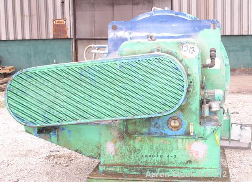 USED: Siebtechnik H-700 Conturbex Screening Centrifuge. 316 stainless steel construction on product contact areas, constant angle bowl assembly. Max bowl speed 1600 rpm, 5" triple lead scroll assembl...
