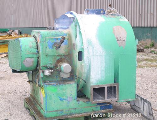 USED: Siebtechnik H-700 Conturbex Screening Centrifuge. 316 stainless steel construction on product contact areas, constant angle bowl assembly. Max bowl speed 1600 rpm, 5" triple lead scroll assembl...