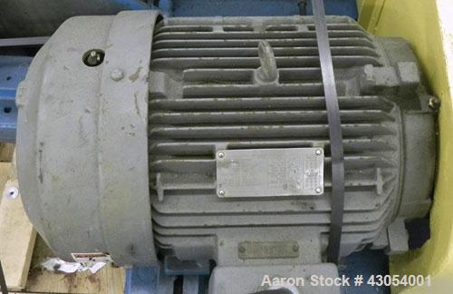 Used Tema H350 Conturbex Horizontal Worm/Screen Centrifuge. 316 Stainless steel construction on product contact areas. 10 Degree basket design, 3" triple lead worm scroll for continuous solids discha...