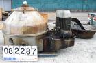 USED: Dorr Oliver/Mercone C-400 Screening Centrifuge. 316 stainless steel construction on product contact areas, 2400 rpm bowl speed, helix scroll for solids discharge, feed pipe, base, casing. Drive...