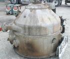 USED: Dorr Oliver/Mercone C-400 Screening Centrifuge. 316 stainless steel construction on product contact areas, 2400 rpm bowl speed, helix scroll for solids discharge, feed pipe, base, casing. Drive...