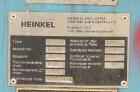 Used- Stainless Steel Heinkel Inverting Filter Centrifuge